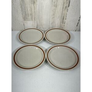Autumn Collection Stoneware Sanibel Lot of 4 Dessert‎ Plates Japan MCM